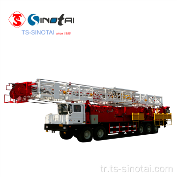 SINOTAI 450HP düşük sıcaklıklı kamyona monte workover teçhizatı